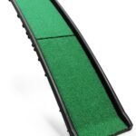 PawStep 50894 Pet Ramp for Dogs & Cats – Foldable Portable Dog Ramp with Poly Grass Non-Slip Surface, Lightweight Travel Ramp for Cars, SUVs, Beds & Couches