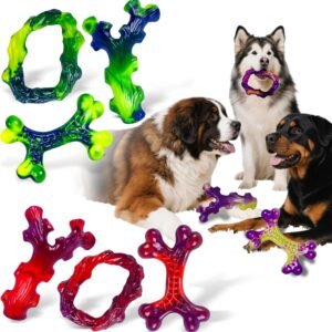 9-Pack Indestructible Dog Toys for Aggressive Chewers, Durable Chew Toys for Large Dogs, Dog Toy for Aggressive Chewer Large Breed, A Super Set for Happiness for All Dogs