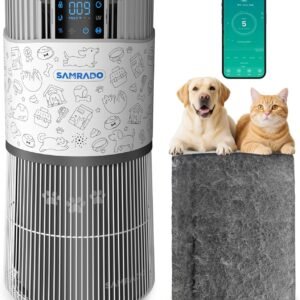 Air Purifier for Home Pets with Smart WiFi up to 4000Ft², H13 HEPA for Floating Pet Hair, Dander & Pet Odor, 7-Stage Filter, Electronic Aromatherapy Diffuse, 360° Wide Intake,22dB Ultra Quiet