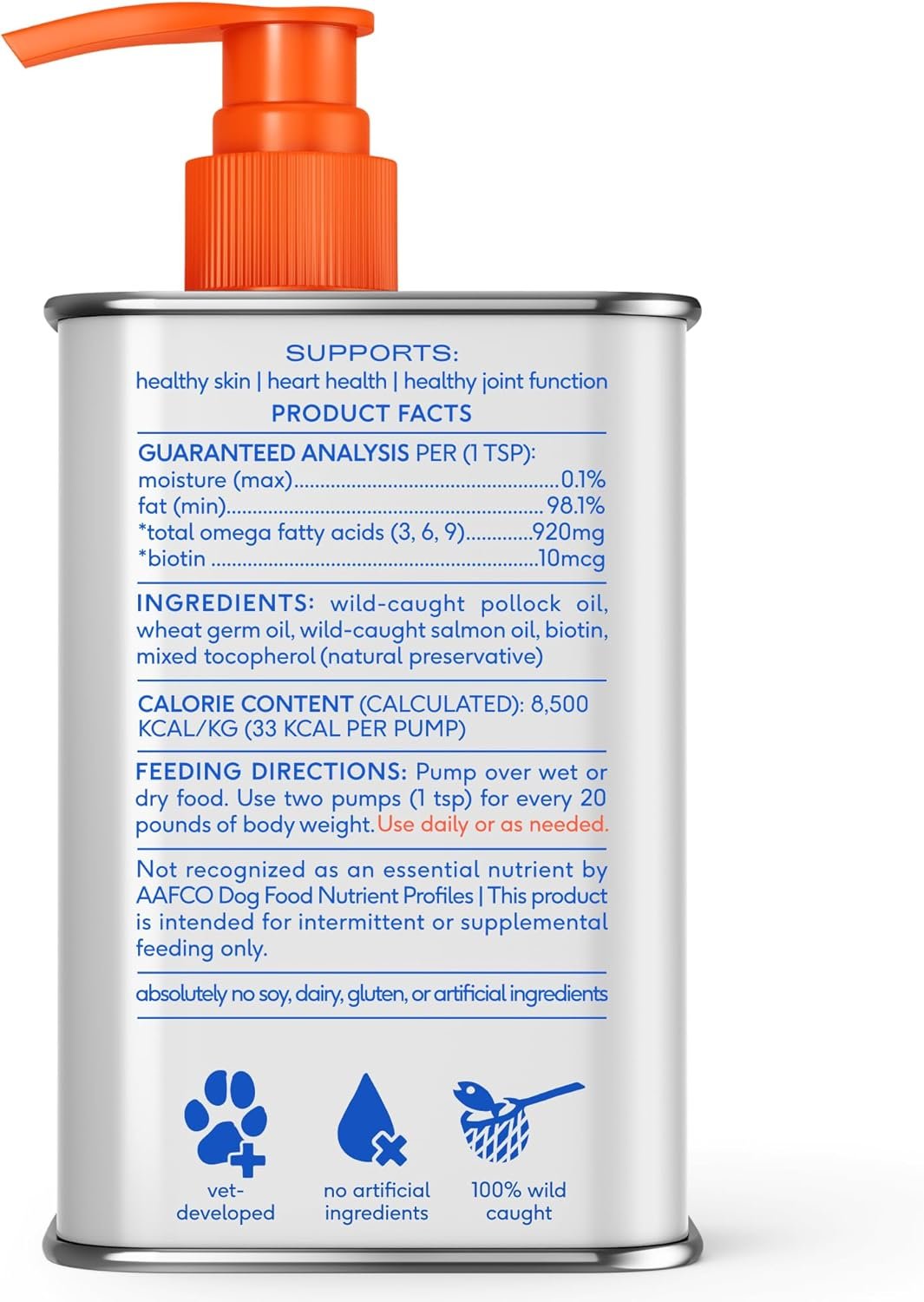 Native Pet Omega 3 Fish Oil for Dogs & Cats – Wild Alaskan Salmon Oil for Dogs Skin and Coat, Supports Joints, Heart & Shedding – Fast-Absorbing Omega 3 6 9 Liquid Supplement – 8oz - Image 9