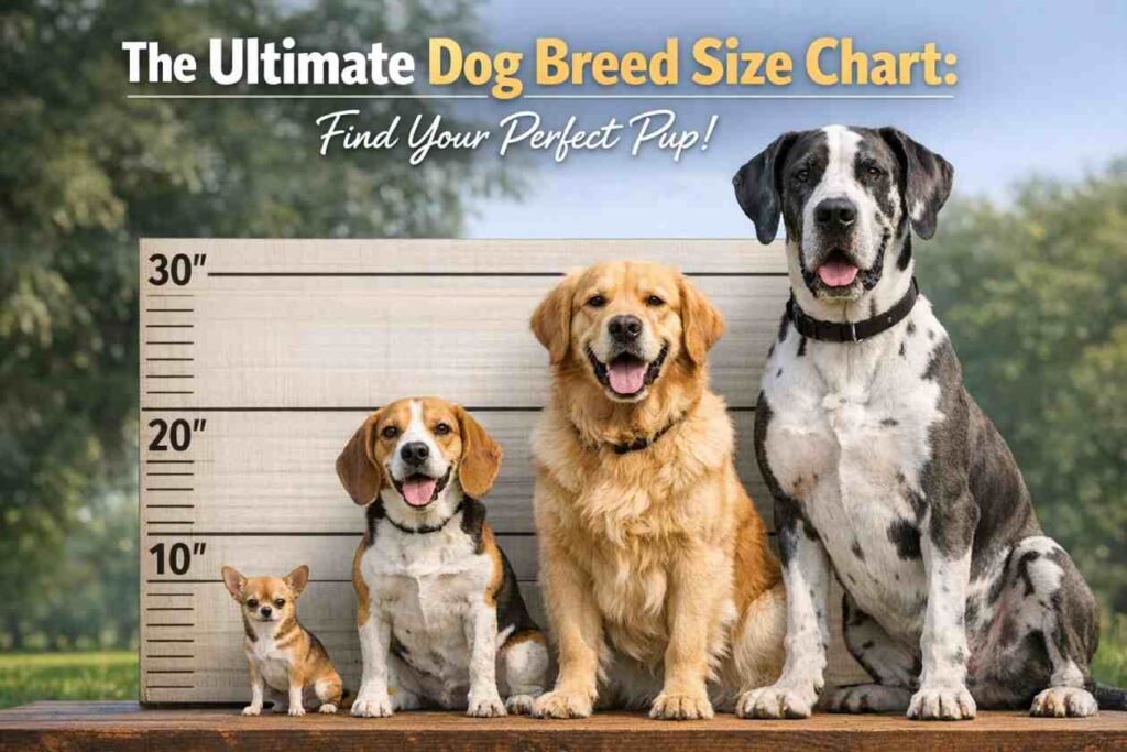 Dog breed size chart