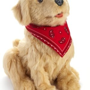 JOY FOR ALL Ageless Innovation Companion Pet for Seniors - Lifelike Animatronic Dog - Realistic Soft-Touch Coat & Heartbeat - Therapy Stuffed Animal - Toy for Alzheimer's & Dementia - Golden Pup