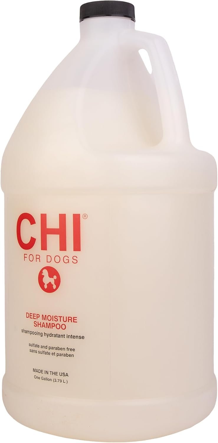 CHI for Dogs Deep Moisture Shampoo, Professional Dog Grooming Formula for Dry Coats, Hydrating and Nourishing Gallon Size Wash for All Breeds and Hair Types, 128 Fl Oz - Image 7