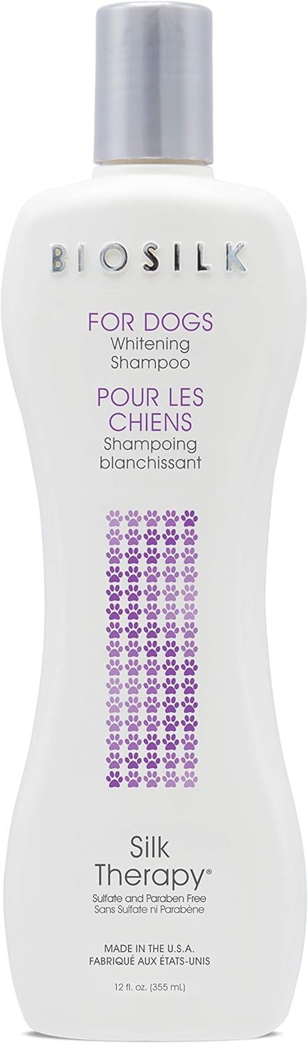 BioSilk Silk Therapy Whitening Dog Shampoo, Brightening Pet Shampoo with Silk Protein for White and Light Colored Coats, Enhances Shine and Softness, pH Balanced Dog Wash, 12 Fl Oz - 6 Pack - Image 5