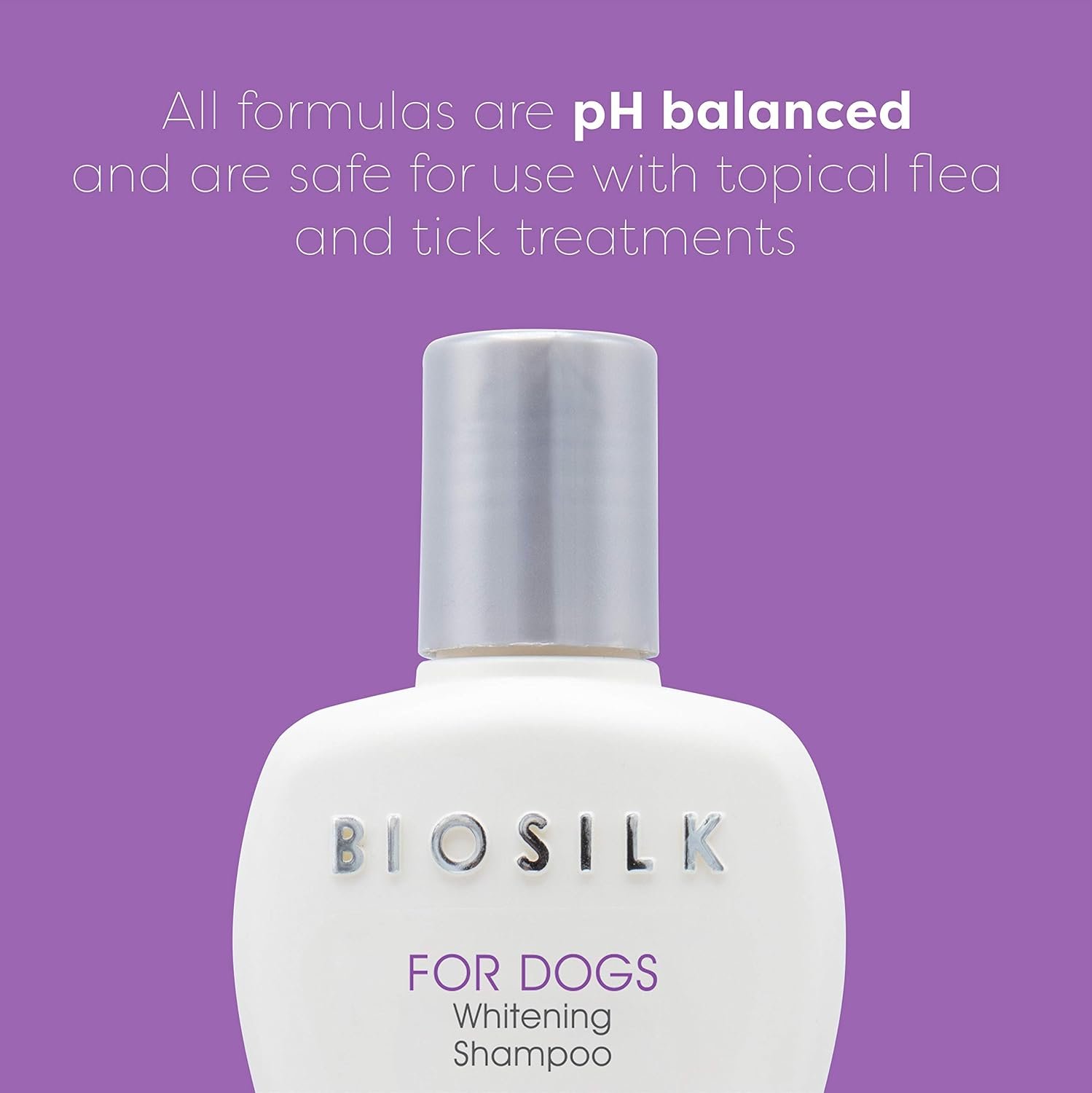 BioSilk Silk Therapy Whitening Dog Shampoo, Brightening Pet Shampoo with Silk Protein for White and Light Colored Coats, Enhances Shine and Softness, pH Balanced Dog Wash, 12 Fl Oz - 6 Pack - Image 3