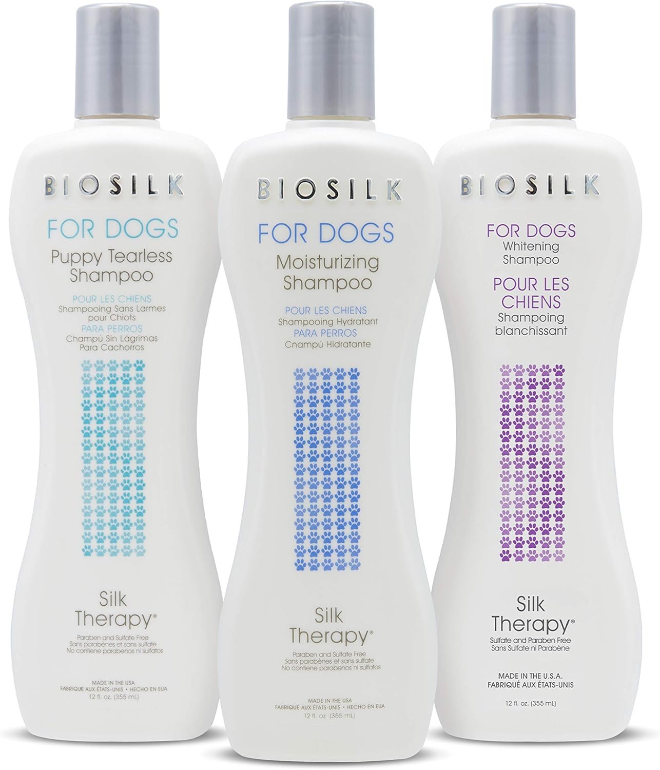 BioSilk Silk Therapy Whitening Dog Shampoo, Brightening Pet Shampoo with Silk Protein for White and Light Colored Coats, Enhances Shine and Softness, pH Balanced Dog Wash, 12 Fl Oz - 6 Pack - Image 7