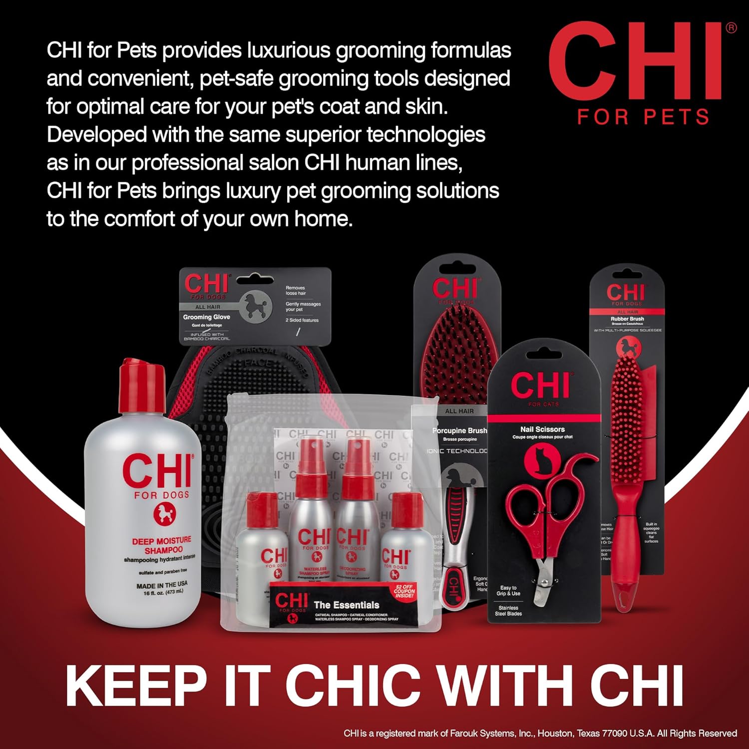 CHI for Dogs Deep Moisture Shampoo, Professional Dog Grooming Formula for Dry Coats, Hydrating and Nourishing Gallon Size Wash for All Breeds and Hair Types, 128 Fl Oz - Image 8
