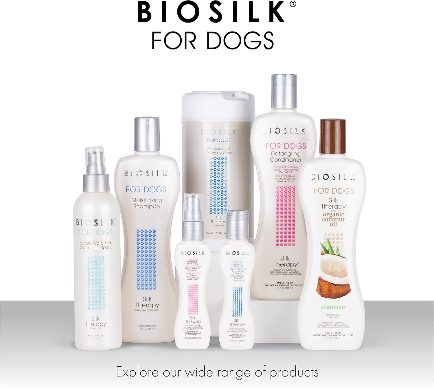 BioSilk for Dogs Silk Therapy Detangling Shampoo, Cleans and Moisturizes, Dematting Shampoo with Silk Proteins and Coconut Oil, No Parabens, pH Balanced, Made in USA, 12 Fl Oz - 6 Pack - Image 7