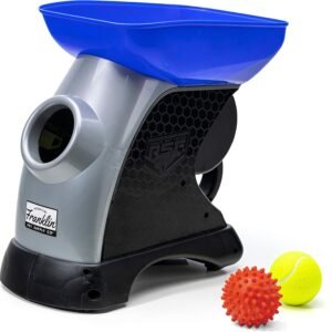 Franklin Pet Supply Co. Ready Set Fetch Automatic Tennis Ball Launcher Dog Toy - Electronic Thrower for Fetch + Playtime - Launches up to 40 Feet - Official Size